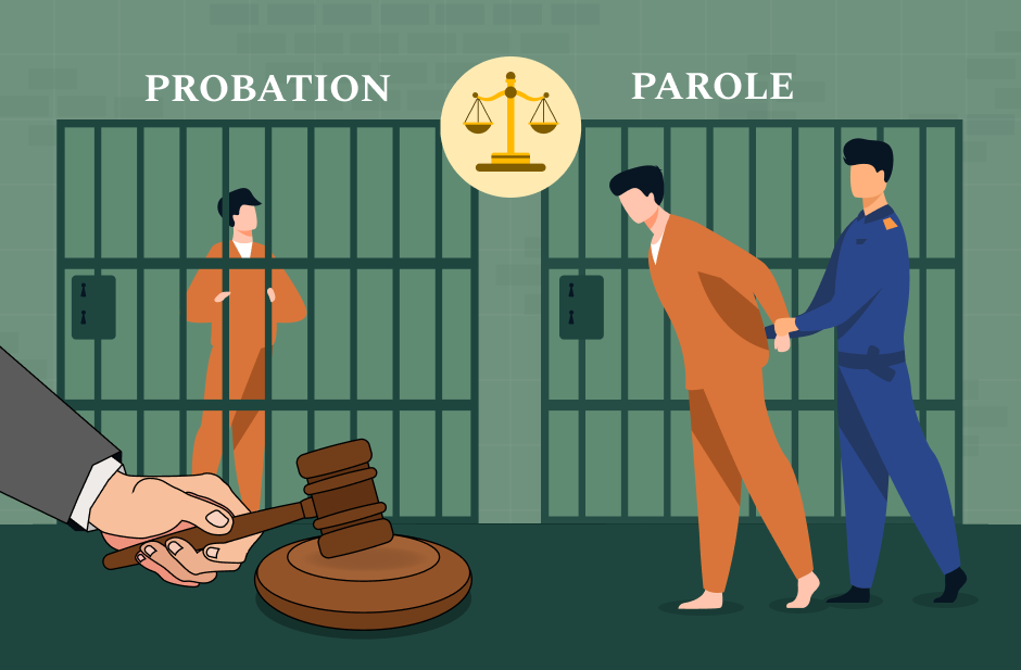 difference between parole and probation