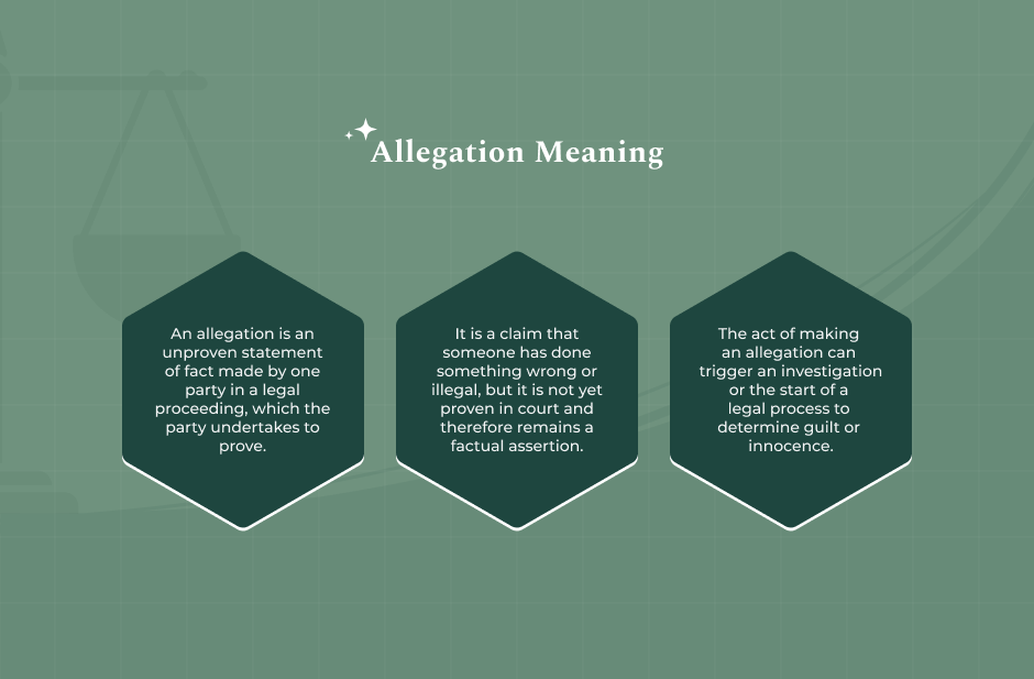 About Allegation