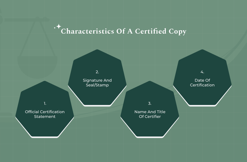 Key Characteristics Of A Certified Copy