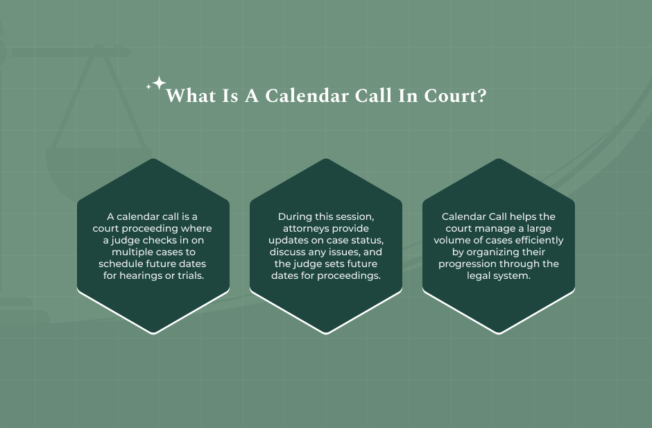 Why Courts Hold A Calendar Call Court Hearing