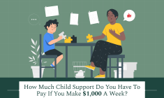 if i make $1,000 a week how much child support do i pay