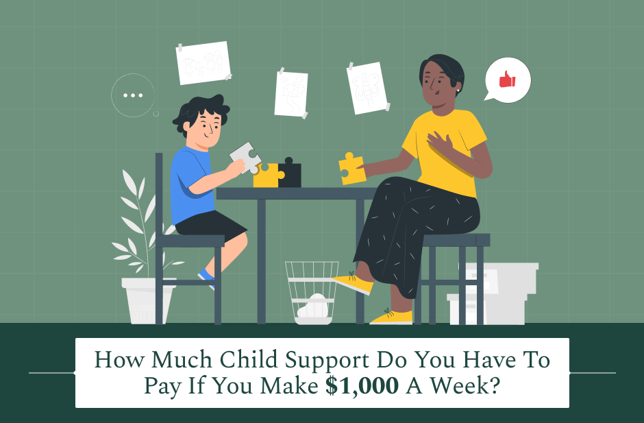 if i make $1,000 a week how much child support do i pay